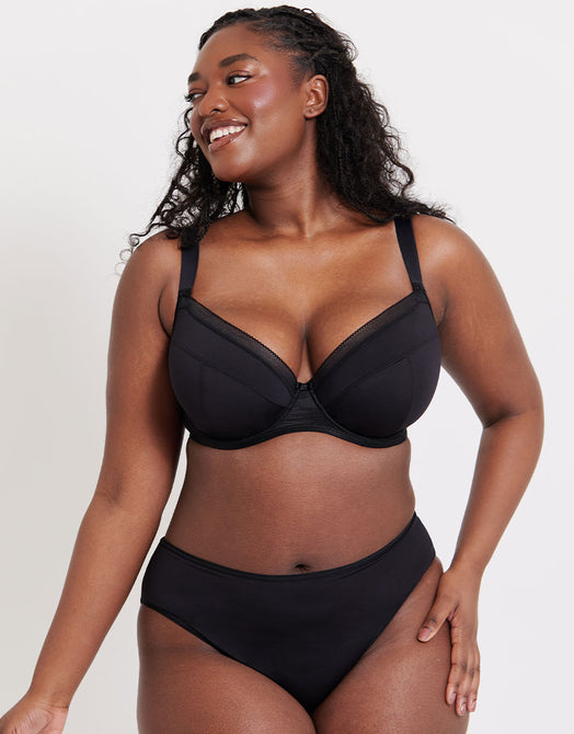 Flirtelle Josie Plunge Bra Black